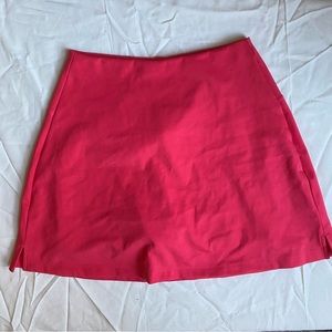 Girlfriend Collective Skirt in Geranium Compressive Fabric